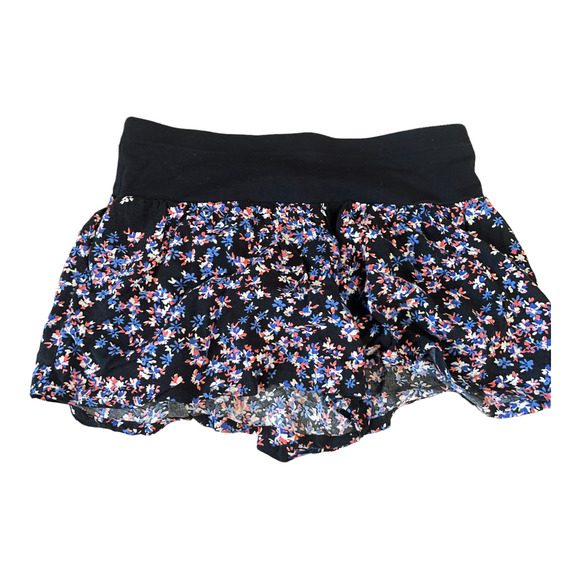 Express Blue Boho High Rise Floral Print Flowy Cloth Shorts Women’s Size Small - Picture 1 of 6